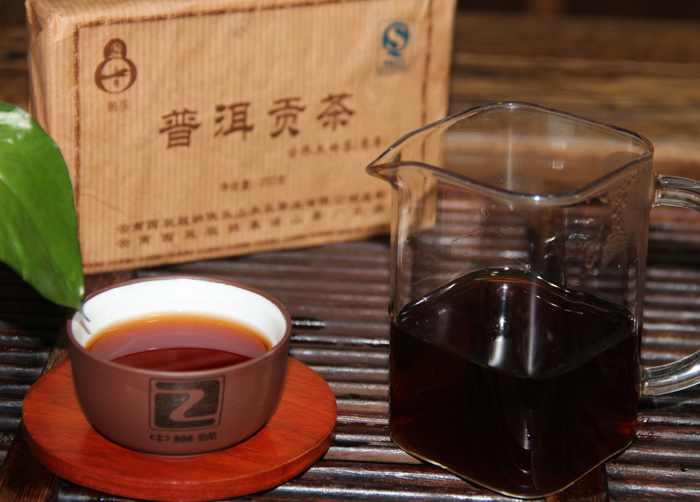 陳年普洱茶 陳年熟茶 2006古喬木普洱貢磚  250克