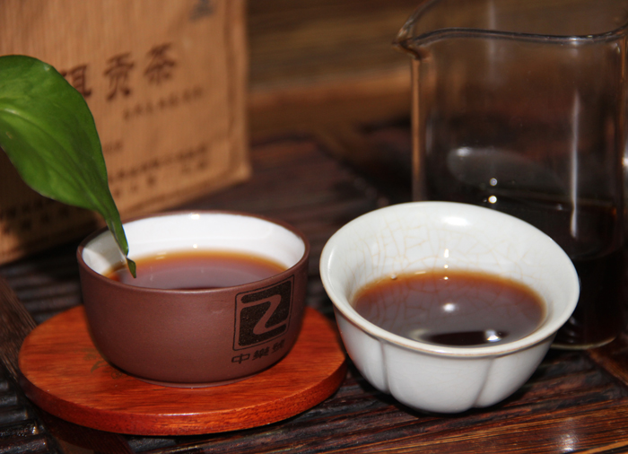 陳年普洱茶 陳年熟茶 2006古喬木普洱貢磚  250克