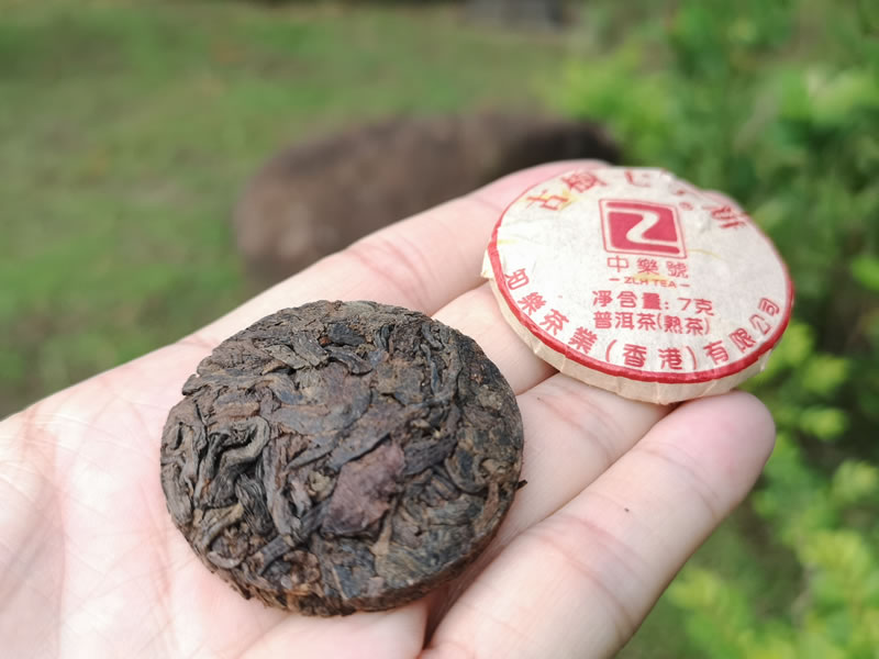 中樂號.古樹七子餅，可能是最小的普洱茶餅?