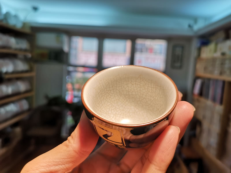 汝窯茶杯 中樂號茶杯 梅花青釉汝窯杯