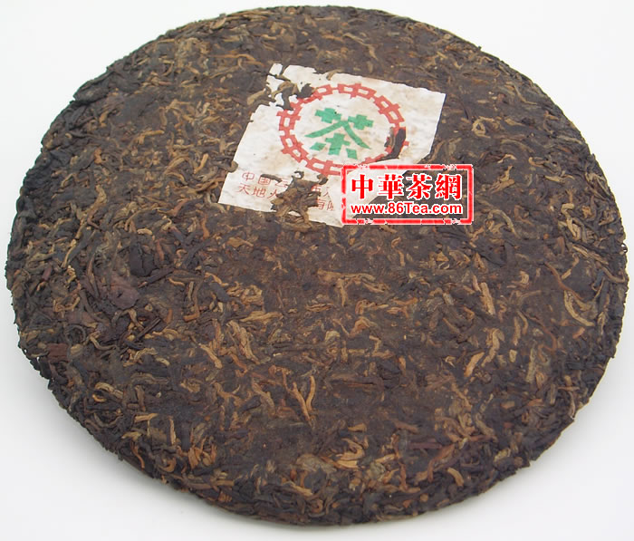 陈年普洱茶-陈年熟茶 中茶7262饼茶 天地人熟茶 357克