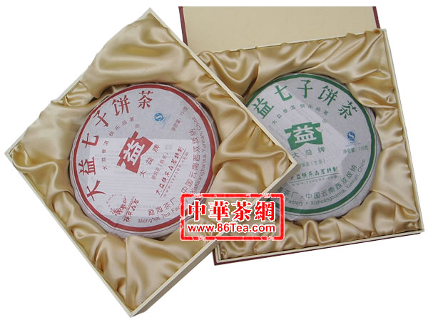 大益普洱茶-大益快乐品茗纪念饼 一生意熟 750克X2