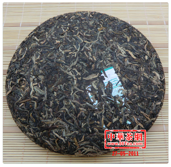 陳年普洱茶 陳年生茶 701大益银孔雀青饼-大益普洱茶